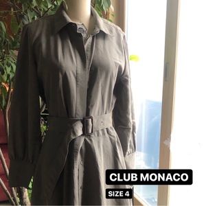 Club Monaco Belted Shirt Dress